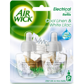 Air Wick Svieža bielizeň & Biela ľalia elektrický osviežovač náhradná náplň 2 x 19 ml
