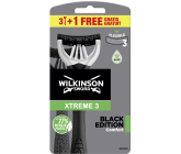 Wilkinson Xtreme 3 Black Edition holiaci strojček pre mužov 4 kusy