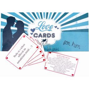 Bohemia Gifts Love Cards karty splnených prianí pre pánov 20 kusov kariet