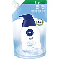 Nivea Creme Soft tekuté mydlo náhradná náplň, 500 ml