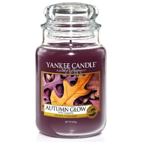 Yankee Candle Autumn Glow - Žiarivý jeseň vonná sviečka Classic veľká sklo 623 g