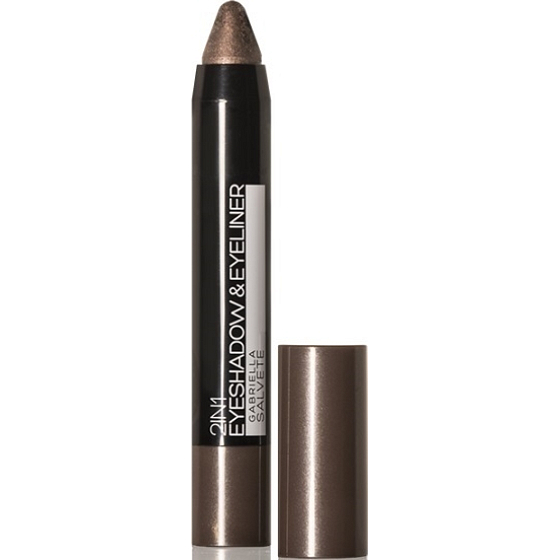 Gabriella salva Eyeshadow & Eyeliner 2v1 metalické očné tiene a ceruzka 02 Brown 3,5 g