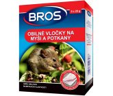 Bros Obilné vločky proti myšiam, potkanom a potkanom 5 x 20 g
