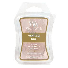 WoodWick Vanilla & Sea Salt - Vanilka a morská soľ Remeselný vonný vosk pre aromalampy 22.7 g