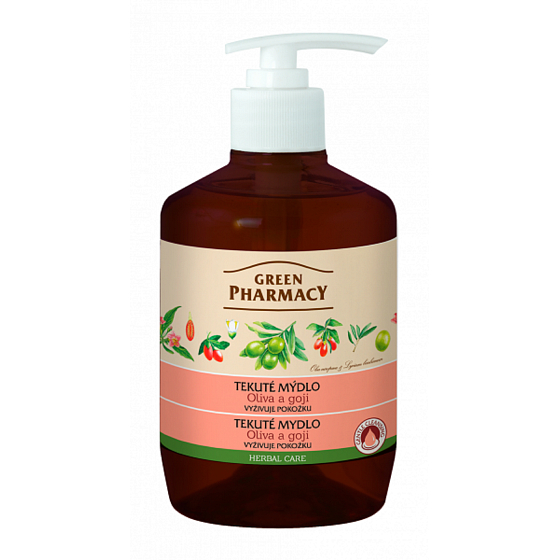 Green Pharmacy Olivový olej a Goji tekuté vyživujúce mydlo 460 ml