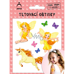 Arch Tetovacie obtlačky s atestom pre deti Víly