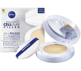 Nivea Hyaluron Cellular Filler 3v1 tónovací krémový make-up v hubke 01 Light 15 g