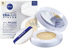 Nivea Hyaluron Cellular Filler 3v1 tónovací krémový make-up v hubke 01 Light 15 g