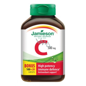 Jamieson Vitamín C prispieva k normálnej funkcii imunitného systému 500 mg doplnok stravy 120 tabliet