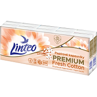 Linteo 4vrstvové papierové vreckovky, 10 × 10 ks