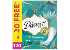 Discreet Deo Waterlily slipové intímne vložky pre každodenné použitie 120 kusov