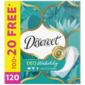 Discreet Deo Waterlily slipové intímne vložky pre každodenné použitie 120 kusov