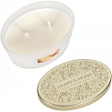 Heart & Home Iskrivé Vianoce Sójová vonná sviečka elipsa 2 knôty horí až 40 hodín 230 g