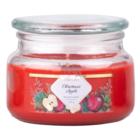 Emocio Christmas Apple - Vánoční jablko vonná svíčka sklo se skleněným víčkem 100 x 79 mm 225 g 100 x 78 mm