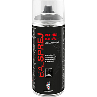BALSPREJ vrchná univerzálna akrylová farba v spreji, RAL 9006 svetlý hliník, 400 ml