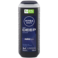 Nivea Men Deep Clean 3v1, sprchový gel, 500 ml