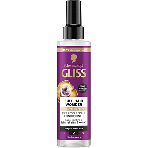 Schwarzkopf Gliss Full Hair Wonder bezoplachový kondicionér s kofeinem pre krehké, slabé vlasy 200ml