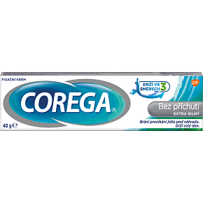 Corega Bez príchuti extra silný fixačný krém, 40 g