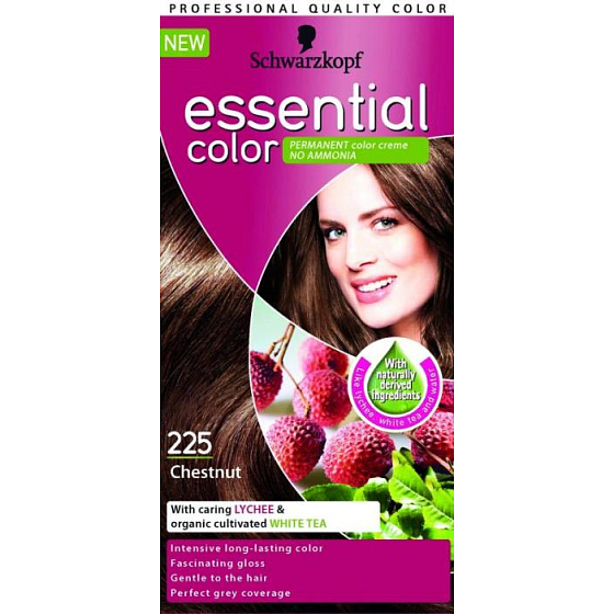 Schwarzkopf Essential Color dlhotrvajúca farba na vlasy 225 Gaštanová