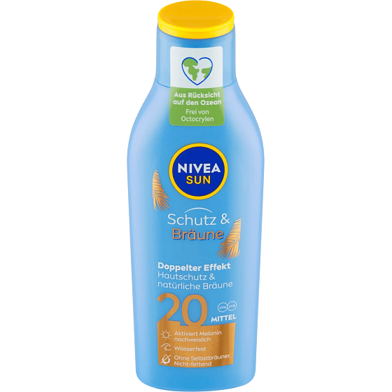 Nivea Sun Protect & Bronze OF20+ intenzívne mlieko na opaľovanie 200 ml