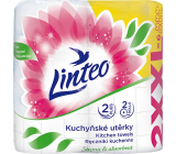 Linteo Satin XXL kuchynské utierky biele 2-vrstvové 2× 30 m, 2 kusy