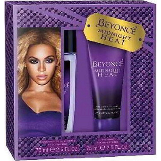 Beyoncé Midnight Heat parfumovaný dezodorant sklo pre ženy 75 ml + sprchový gél 75 ml, kozmetická sada