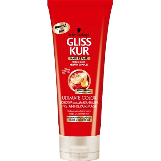 Gliss Kur Ultimate Color okamžitá regeneračná maska 200 ml