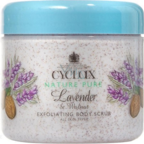 Cyclax Nature Pure lavendule & Walnut telový peeling - šupky z orechových jadier 300 ml