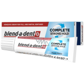 Blend-a-dent Super-Haftcreme Complete Extra Stark Originálny fixačný krém na zubné náhrady, zubné protézy 47 g