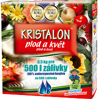 Agro Kristalon Plod a kvet, hnojivo na balkónové a okrasné rastliny a dreviny, 500 g