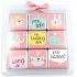 Nekupto Čokoládové puzzle Valentín Zvieratká 9 x 5 g, 11 x 11,5 x 0,7 cm