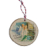 Bohemia Gifts Ručne vyrábaná vianočná ozdoba drevená Tri anjelici 6 cm