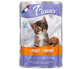Plaisir Kitten kuracie v omáčke kompletné krmivo pre mladé mačky kapsička 100 g