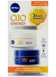 Nivea Q10 Energy energizujúci denný krém proti vráskam 50 ml + energizujúci nočný krém proti vráskam 50 ml, kozmetická sada