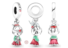 Prívesok zo striebra 925 Kórea Kórejský Hanbok bábika prívesok, cestovné náramok prívesok