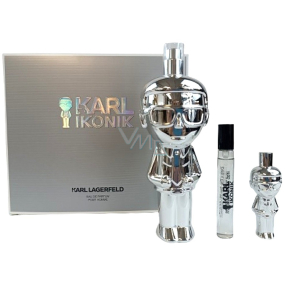 Karl Lagerfeld Ikonik Man parfumovaná voda 100 ml + parfumovaná voda 7,5 ml + parfumovaná voda 4,5 ml, darčeková sada pre mužov