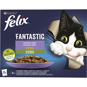 Felix Fantastic kapsičky pre mačky výber so zeleninou, 12 × 85 g Felix Fantastic kapsičky pre mačky výber so zeleninou, 12 × 85 g