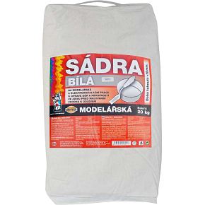 Uniflex sadra biela, modelárska, 20 kg Uniflex sadra biela, modelárska, 20 kg
