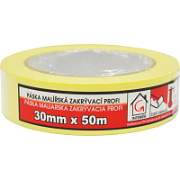 Mako Komfort lepiaca páska zakrývacia hladký krep, 7 dní, do 60 °C, 30 mm × 50 m