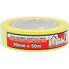 Mako Komfort lepiaca páska zakrývacia hladký krep, 7 dní, do 60 °C, 30 mm × 50 m