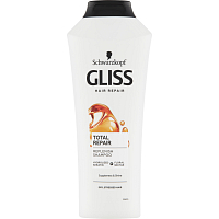 Gliss Total Repair regeneračný šampón pre suché vlasy, 400 ml
