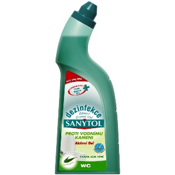 SANYTOL Wc dezinfekcia proti vodnému kameňu čistič 750 ml