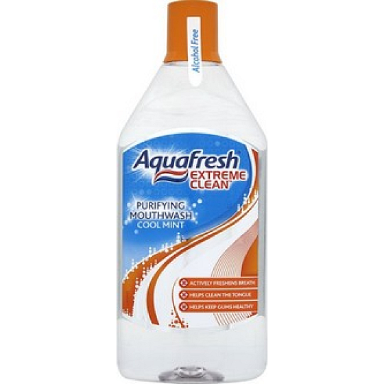 Aquafresh Extreme Clean Purifying Cool Mint ústna voda 500 ml