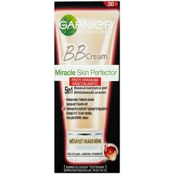 Garnier Skin Naturals Miracle Skin Perfector BB Cream proti vráskam svetlá pleť 50 ml