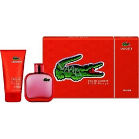 Lacoste Eau de Lacoste L.12.12 Rouge toaletná voda 100 ml + balzam po holení 150 ml, darčeková sada