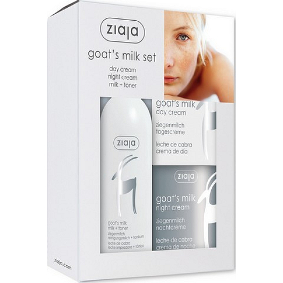 Ziaja Kozie mlieko mlieko 200 ml + denný krém 50 ml + nočný krém 50 ml, kozmetická sada