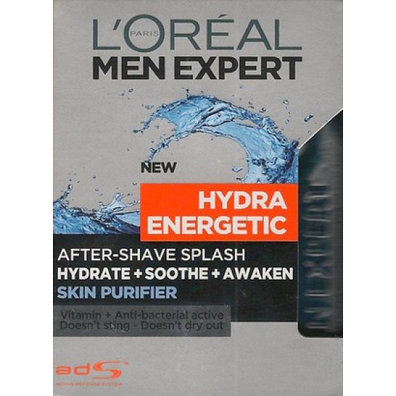 Loreal Paris Men Expert Hydra Energetic upokojujúce voda po holení 100 ml