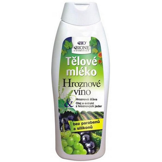 Bion Cosmetics Hrozno telové mlieko pre všetky typy pokožky 500 ml