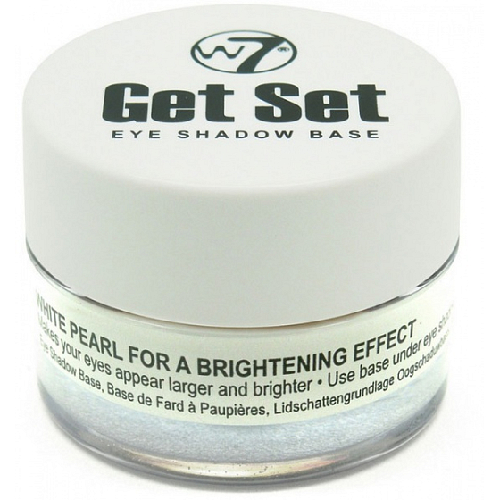 W7 Get Set Eye Shadow Base podklad pod očné tiene s rozjasňujúcim efektom White Pearl 7 g