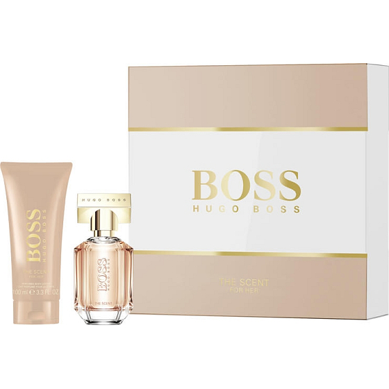 Hugo Boss Boss The Scent toaletná voda pre ženy 30 ml + telové mlieko 100 ml, darčeková sada